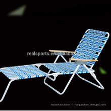 Chaises de camping pliables, chaise de plage réglable, chaise pliante de luxe léger / chaise de camping et lit de plage